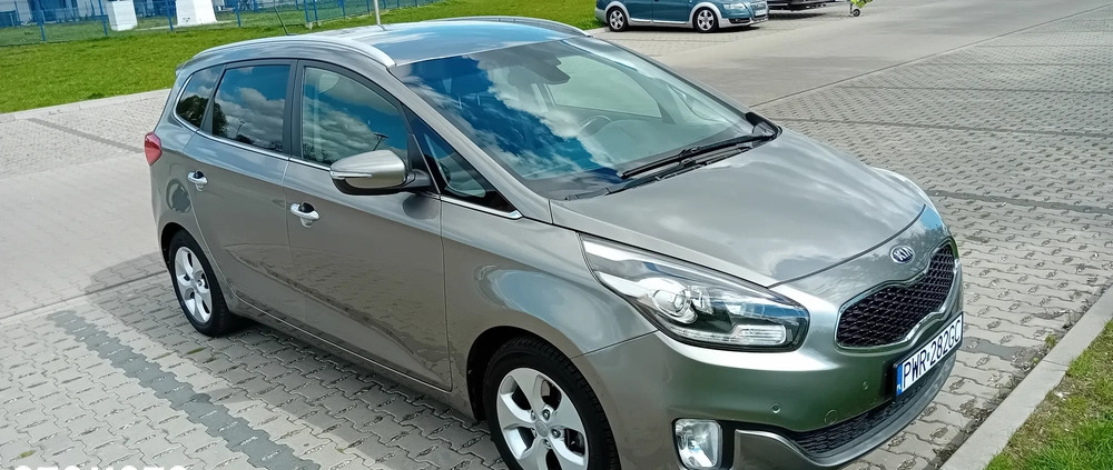 Kia Carens cena 42200 przebieg: 156000, rok produkcji 2014 z Września małe 466